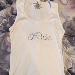 Rhinestone BRIDE tank